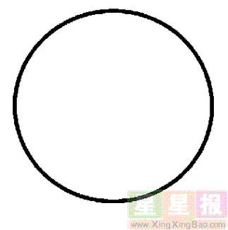 彩色圆圈简笔画