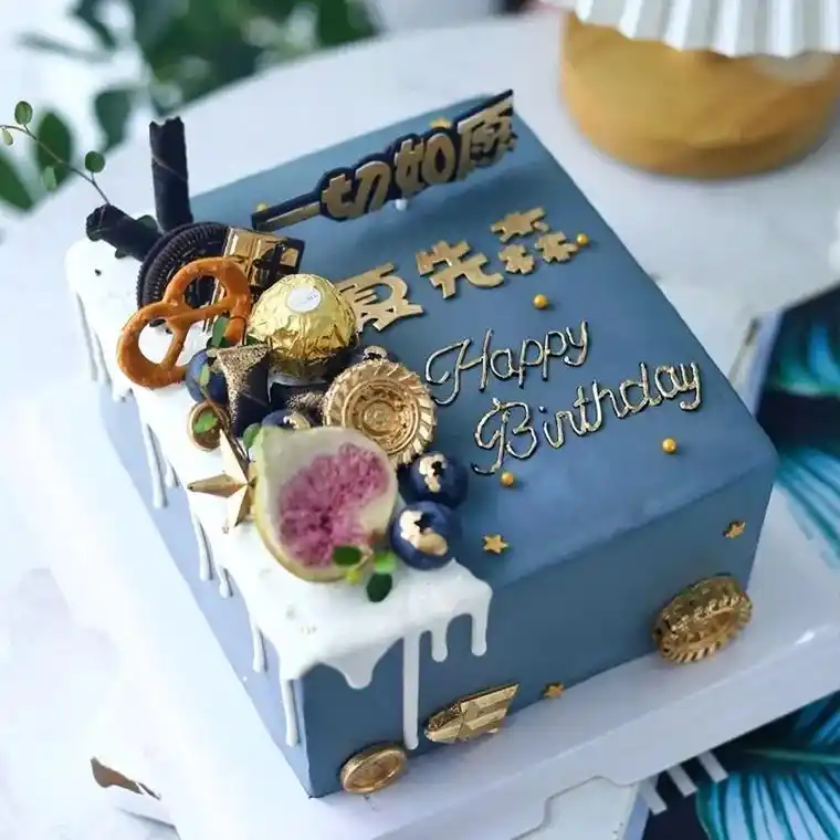 爸爸老公男士弟弟同事,生日蛋糕点这里#蛋糕 #最好吃的动物奶 - 抖音