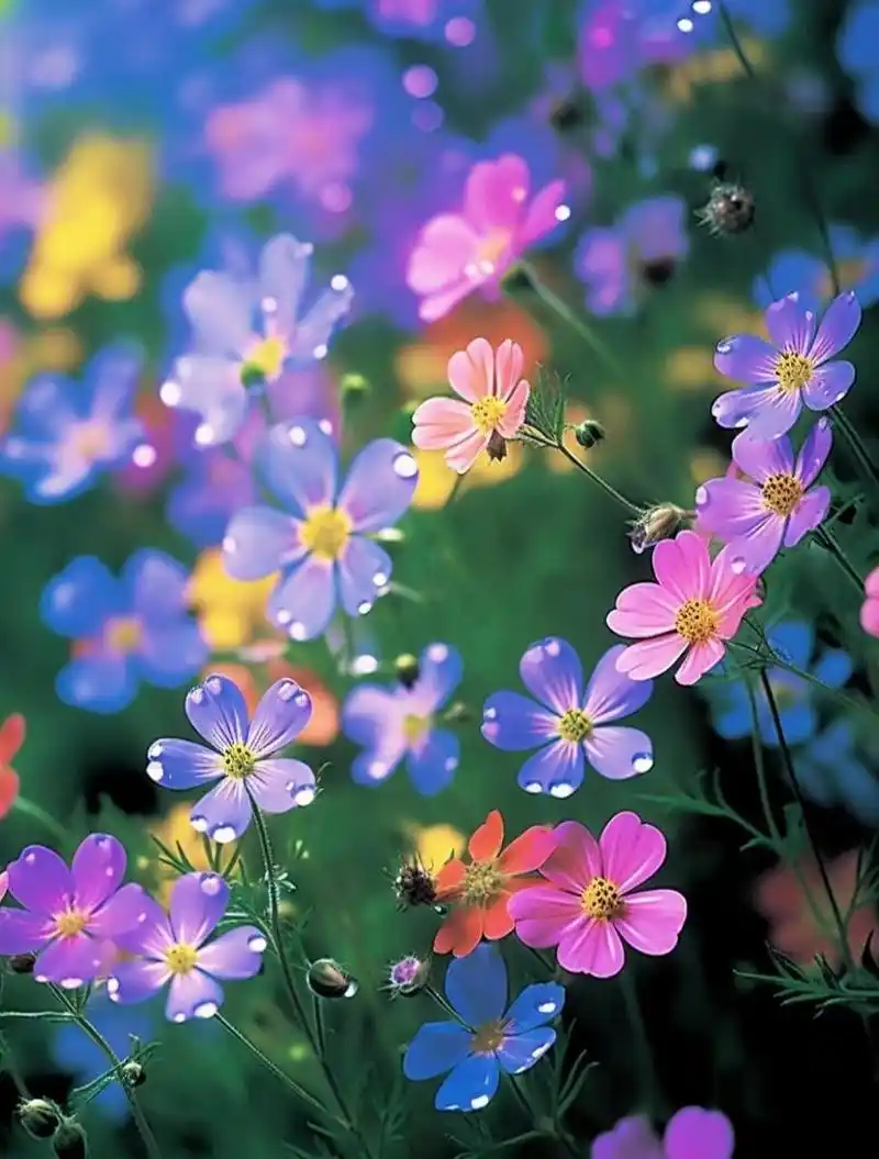 五颜六色的小花花