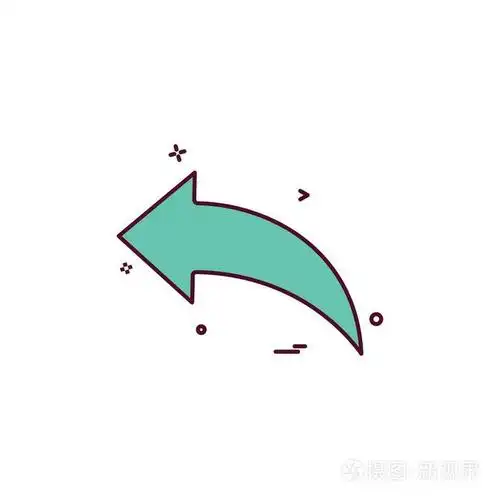 向左箭头图标矢量设计