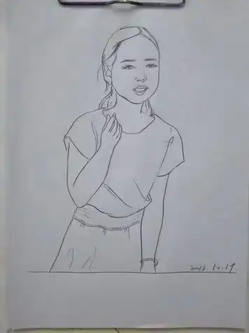 老师肖像画 老师肖像画老师简笔画简单又漂亮