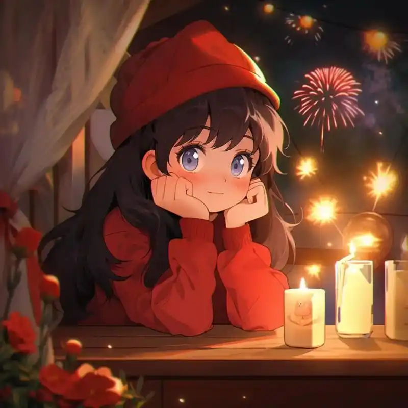 可爱的红色系新年头像来了呀,快快换上吖#优质头像 #ai绘画 - 抖音