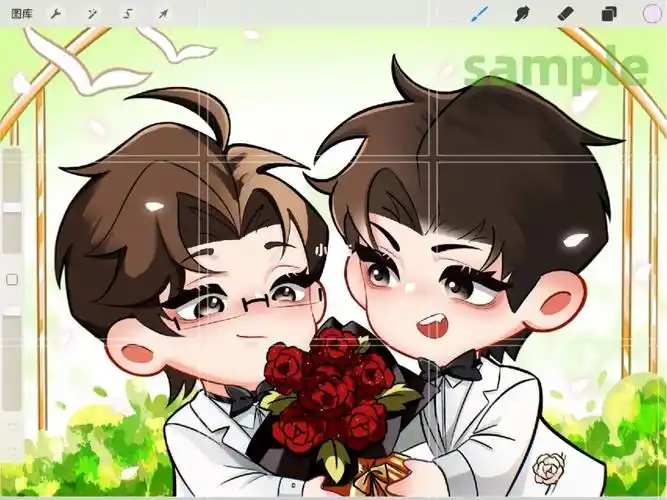 之前十周年的稿稿#188男团  #顾青裴  #原炀  #接稿接稿