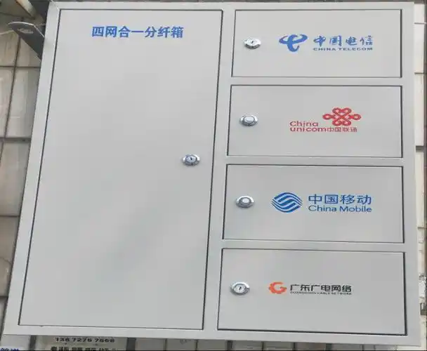 广东广电网络48芯64芯四网合一光纤分纤箱
