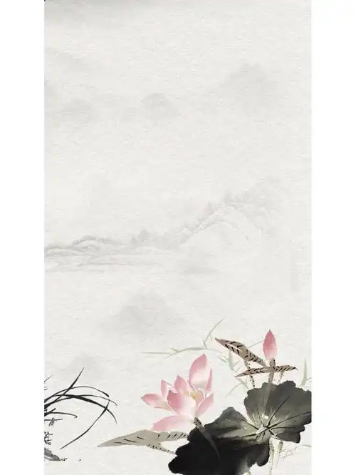 92水墨风复古中国风山水壁纸背景图素材75