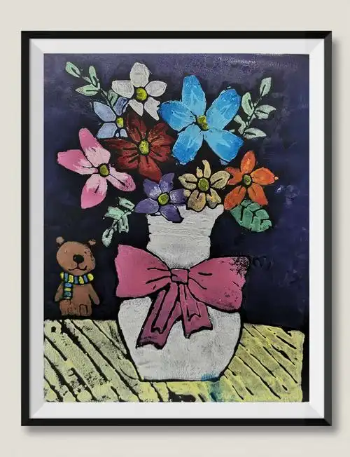 (12月作品精选)吹塑纸版画