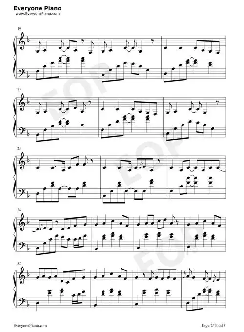 记念-rainbow计划和雷雨心五线谱预览2-钢琴谱文件(五线谱,双手简谱