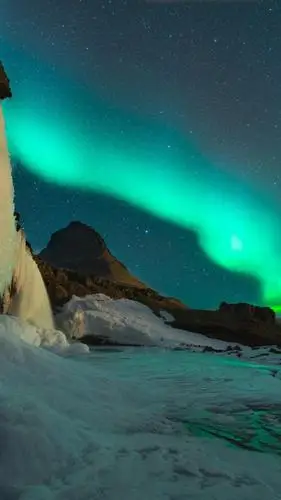 最美丽的自然极光,风景-手机壁纸