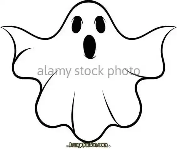 鬼魂的简笔画恐怖