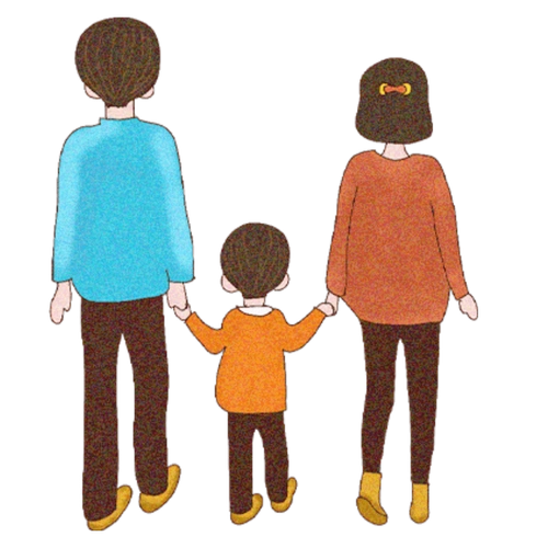 爸爸妈妈,万家团圆的灯火里,我们的心在一起.