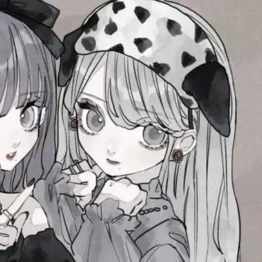 唐崎夜雨个性高冷二次元闺蜜头像