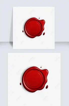 红色创意感手绘印泥