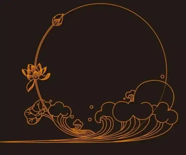 手帐边框传统古风边框边框古风100款中国风古典云纹祥云边框中式边框