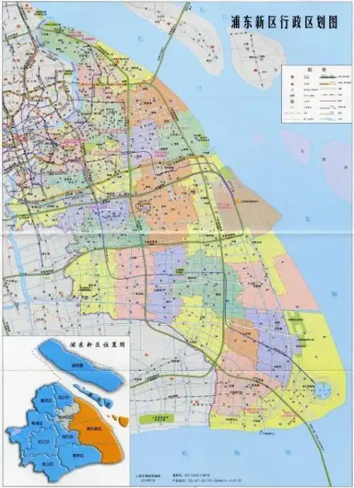浦东有哪几个区浦东新区24个镇划分图