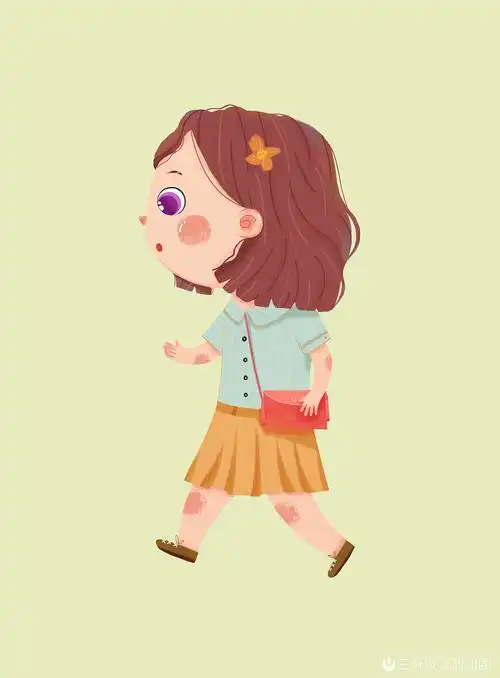 侧面人物插画|插画|儿童插画|甜甜圈1992753014 - 原创