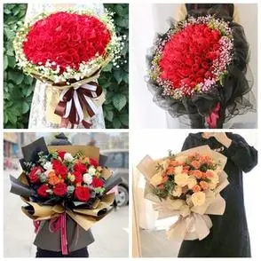 成都市青白江区龙泉驿区鲜花同城店生日情人节红玫瑰花束配送老婆