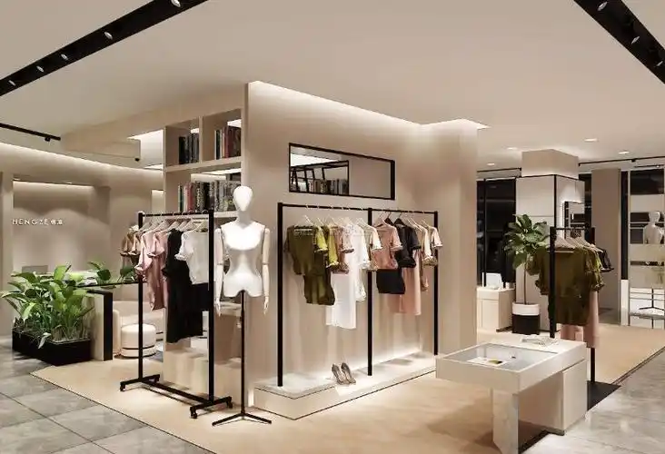 80平简约风格女装店面效果图 - 齐装网装修效果图