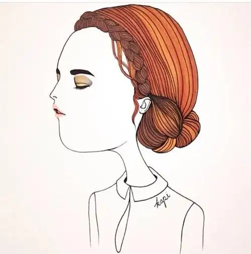 泰国插画师kapi笔下的卡通女孩又萌又酷又带点复古味道很适合做头像哦