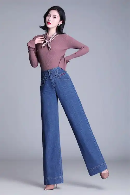 更多参数>>上市时间:2021年秋季裤型:阔腿裤腰型:高腰裤长:长裤流行