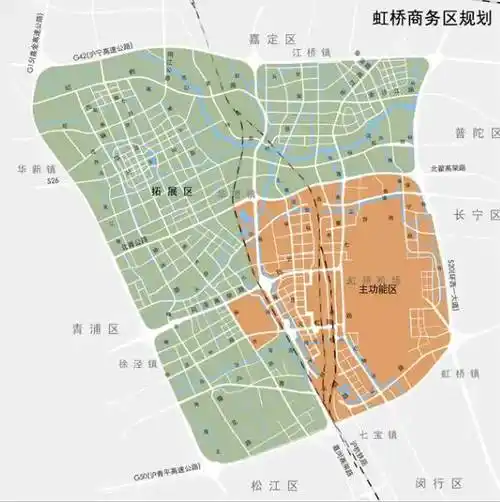 大虹桥分区规划虹桥一小时经济区扩展到华东主要中心城市,虹桥综合