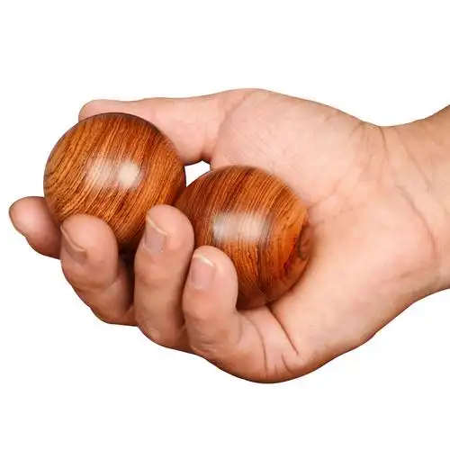 保定球黄花梨健身手球木球圆保健球中年老人把玩盘球实木手握球