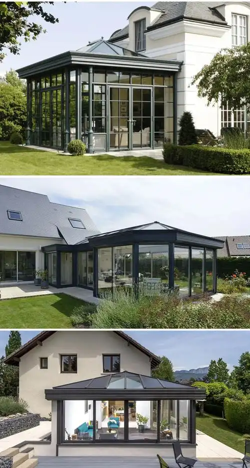 108断桥铝阳光房别墅露台形状欧式阳光房商品属性付款成功后3天内安排