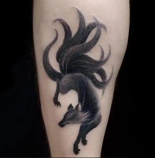 九尾狐纹身图案