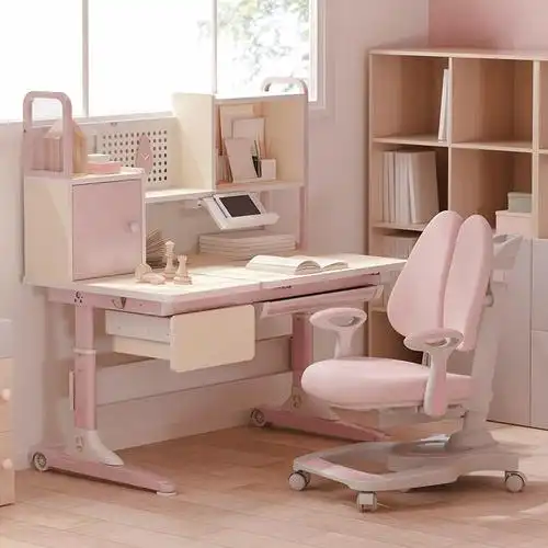 黑白调学习闪电客时光儿童学习桌小学生书桌实木课桌家用写字桌椅套装