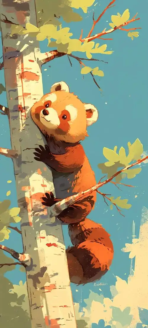 可爱卡通动物插画壁纸高清图片免费下载保存