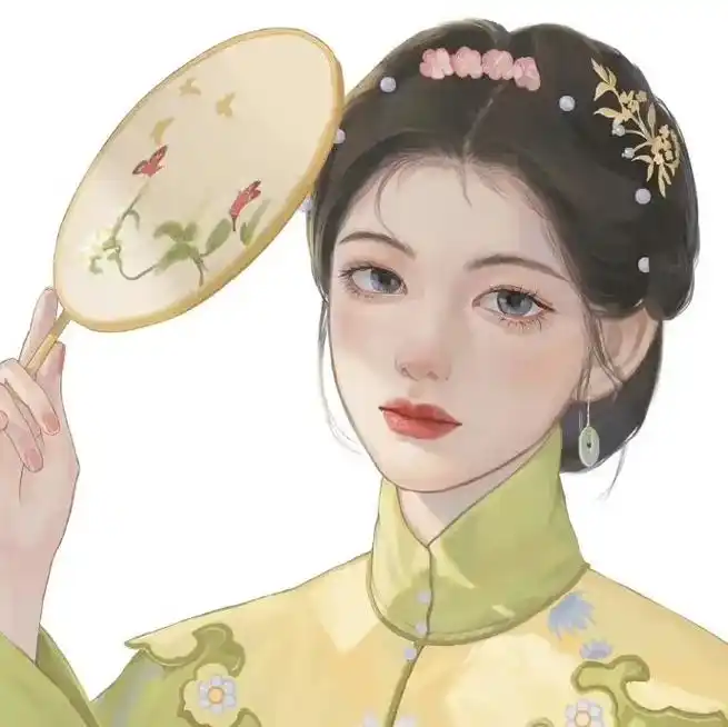 手绘头像 #古风头像女 我与春风皆过客,你携秋水揽星河. - 抖音