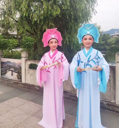 银龙戏装戏曲越剧小生新款茅威涛版梁山伯祝英台戏服梁祝服装订做