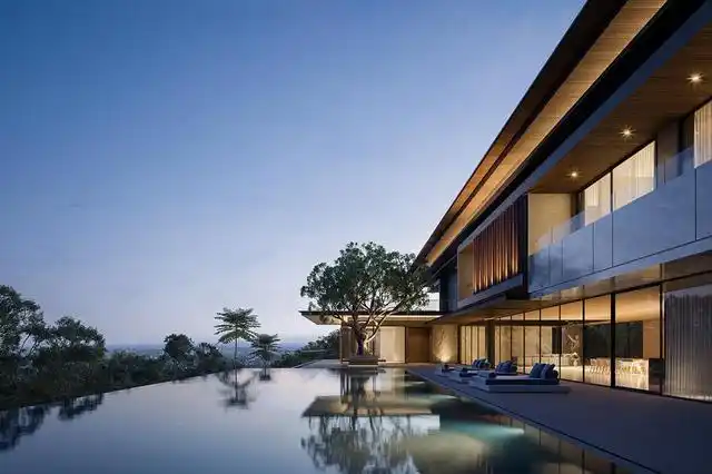 印度尼西亚v别墅|山顶上的泳池别墅