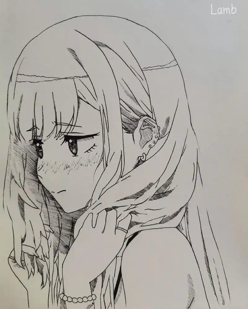 海梦.#动漫 #手绘 #二次元 #针管笔 @抖音小助手 #临 - 抖音