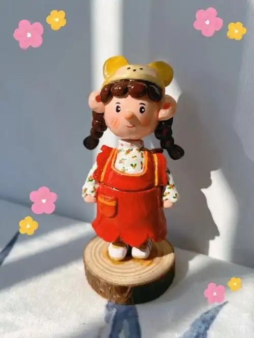 石塑粘土小人偶手作礼物