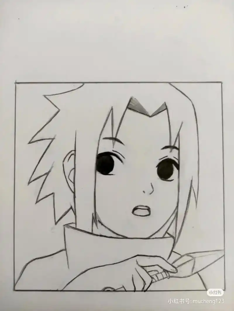 日常瞎画 手绘佐助 - 抖音