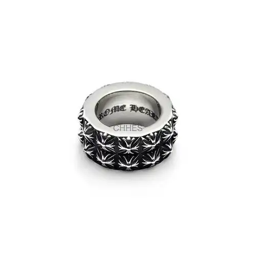 chromehearts克罗心双层十字花叠堆戒指