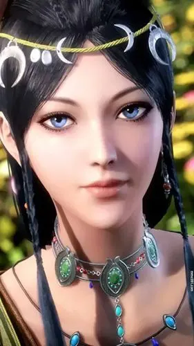 武庚纪冷艳动漫美女织布师阿岚手机壁纸图片(6)