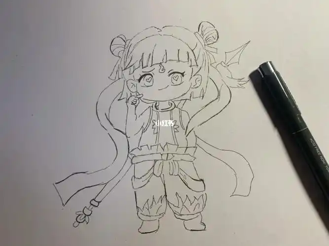 依旧以为不能完成的画作,每天都在挑战自己#下班  #哪吒  #临摹