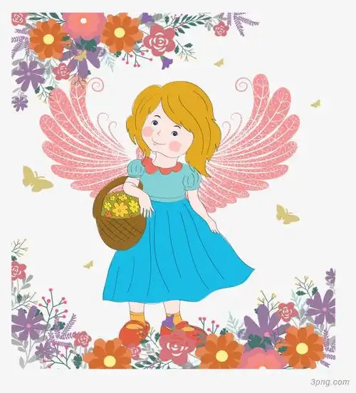 卡通花仙子矢量图下载