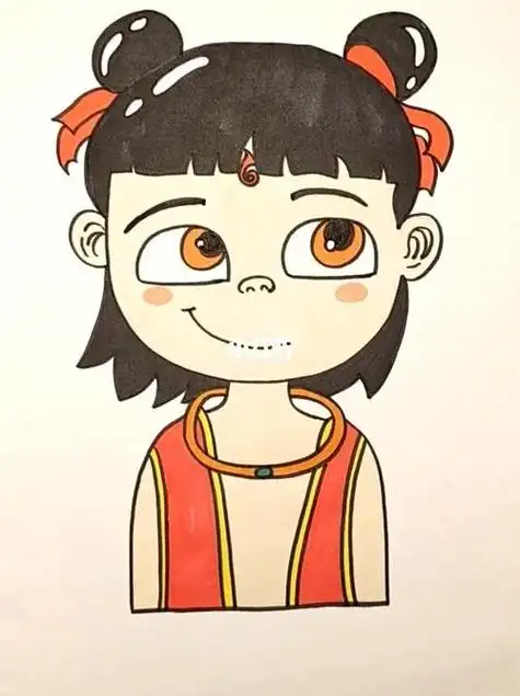 我是小妖怪哪吒简笔画 简笔画图片大全-蒲城教育文学网