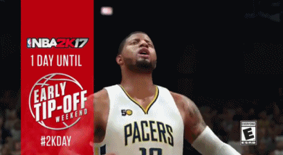 科比捶胸庆祝的动作 ▼