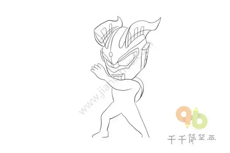 简笔画赛罗奥特曼是赛文奥特曼的儿子光之国的新生代奥特战士