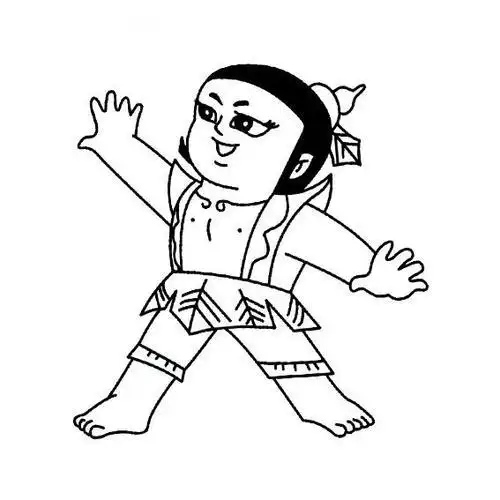 葫芦七兄弟葫芦娃七娃简笔画图片