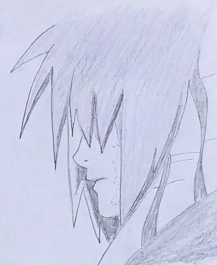 业余铅笔画#火影忍者 #宇智波带土.com - 抖音