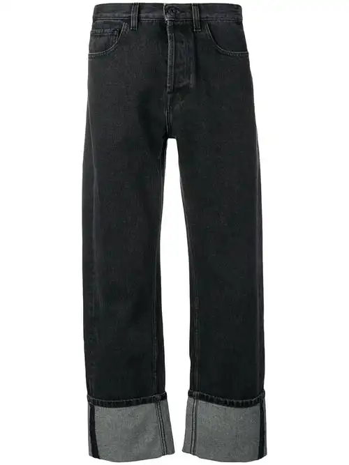 valentino vltn直筒牛仔裤 - 黑色