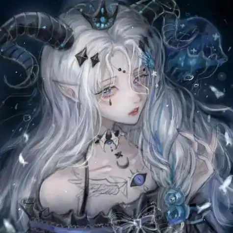 黑暗系动漫女生头像