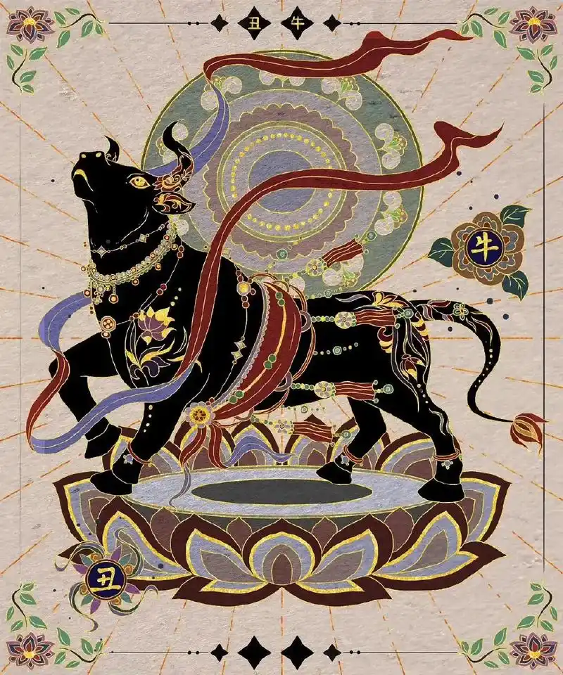 国潮风敦煌十二生肖插画 #美术生 #艺术 #画画 #传统文化 - 抖音