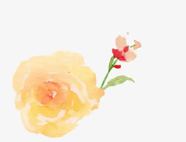 水彩手绘花朵【高清效果元素png素材】-90设计