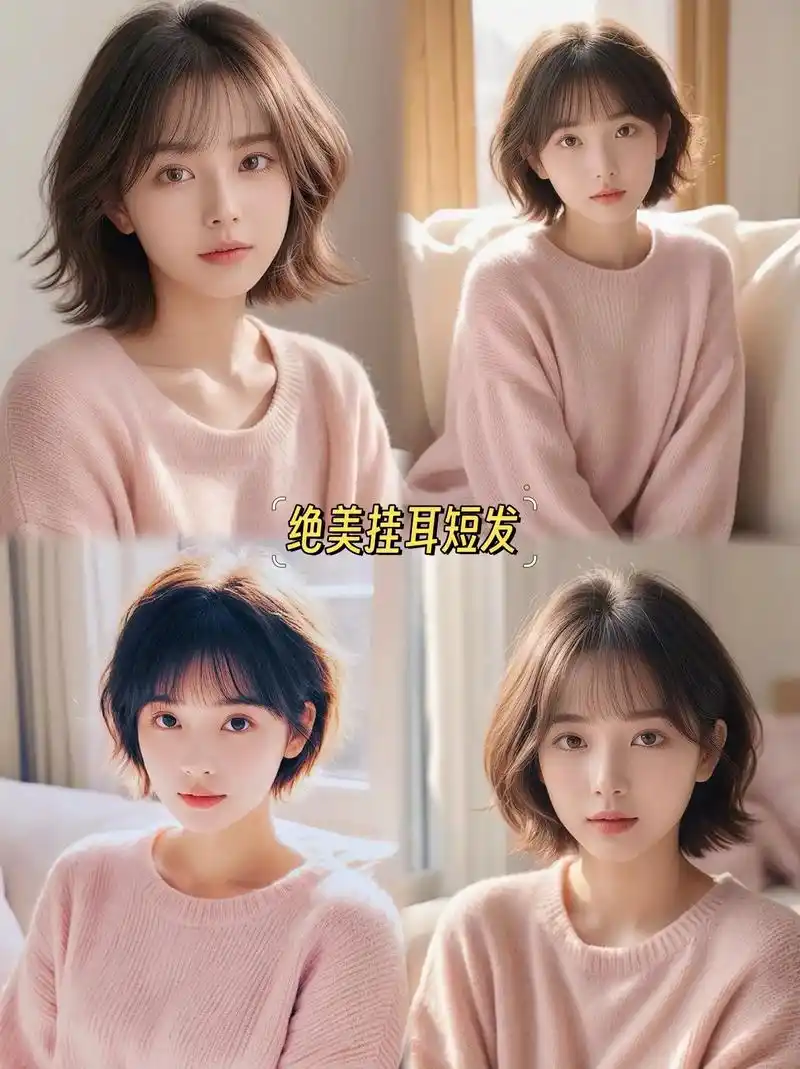 挂耳短发温柔减龄