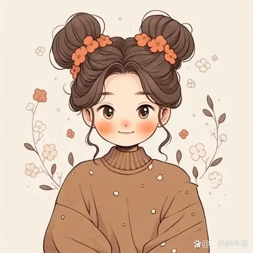 丸子头气质女生头像来啦